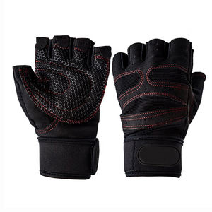 Guantes de levantamiento de pesas de cuero Unisex duraderos para entrenamiento de gimnasia y entrenamiento físico uso deportivo guantes de levantamiento de pesas - Product Image 1