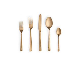 Couture Cut Metal & Wood Designer Couverts Ensemble de couverts modernes en acier inoxydable avec poignée élégante pour un dîner et un hébergement élégants - Product Image 2