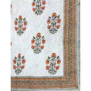 Colcha de Algodón Estampada a Mano de Alta Calidad, Colcha Kantha Hecha a Mano para el Hogar, Diseño Floral de Patchwork para Verano e Invierno - Product Image 2