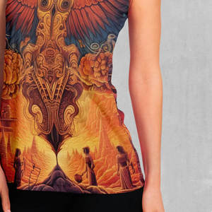 Camiseta sin mangas de sublimación de mujer hecha a medida de tendencia superior OEM al por mayor en camisetas sin mangas transpirables de material con logotipo personalizado - Product Image 6