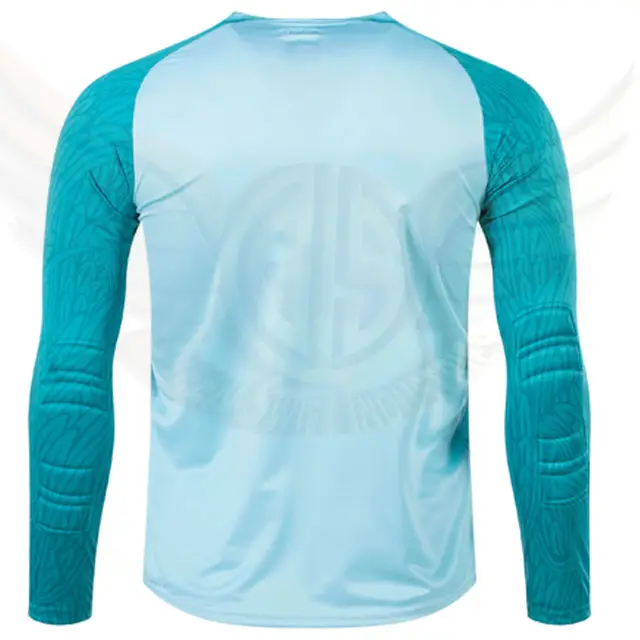 วัสดุรีไซเคิลเสื้อฟุตบอลชุดผู้รักษาประตูชุดแขนยาวเสื้อฟุตบอลชายฟุตบอลสวมเสื้อผู้รักษาประตูโดย SPORTZ