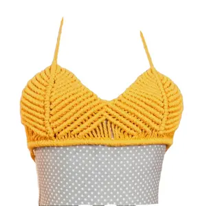 Costume <span class=keywords><strong>da</strong></span> bagno macramè tutorial in spagnolo con sottotitoli Top abito <span class=keywords><strong>da</strong></span> spiaggia in macramè - Product Image 1