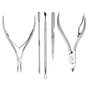 ชุดกรรไกรตัดเล็บสำหรับทำเล็บเท้าเครื่องมือสแตนเลส5ชิ้นสำหรับตกแต่งเล็บ - Product Image 3