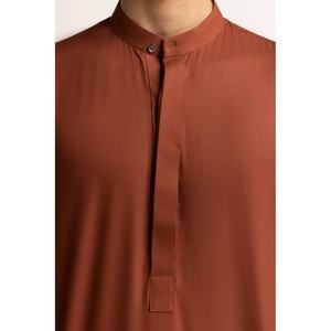 เสื้อเดรสผ้าป๊อปลินสำหรับ SK-PSD24-006ชุดสูทผ้าย้อมสีพื้นสำหรับเป็นสนิม - Product Image 1