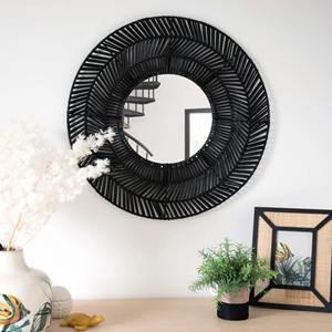 Hot Selling <b>Rattan</b> Bohemian Style Eco-Friendly Durable Handwoven Customized Size Bathroom <b>Mirror</b> Wall Mount Bedroom Furniture - Product Image 3