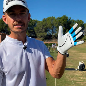 OEM Logo personnalisé couleur haute qualité en peau de mouton doigt complet Gants de golf en cuir véritable gauche droite sport livraison directe - Product Image 6