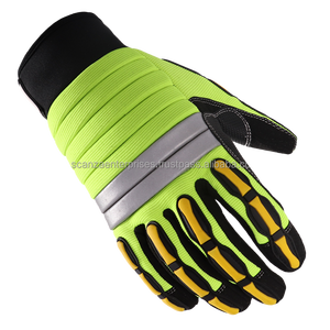 Gants de travail de sécurité pour mécanicien industriel Anti-coupure Polyester respirant Anti-choc résistant aux coupures Bracelet réglable Main personnalisée - Product Image 6