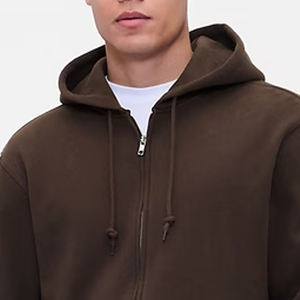 Fermeture à glissière, prix avantageux pour les acheteurs en gros / Sweat à capuche en polaire pour homme de haute qualité avec cordon de serrage pour ajuster la capuche - Product Image 2
