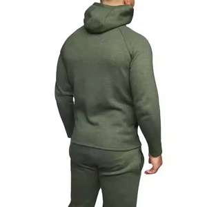 Custom Men Tech Fleece Tracksuit Full <b>Zip</b> <b>Hooded</b> Sweatpants Set Two Piece Running Jogging Tracksuits - Product Image 4