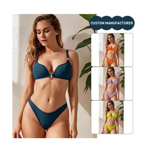 ชุดบิกินี่ผู้หญิงแบบ 2 ชิ้น ขายส่ง ชุดว่ายน้ำรักษ์โลก ประดับด้วยเพชรและลูกไม้ ชุดชายหาด - Product Image 3