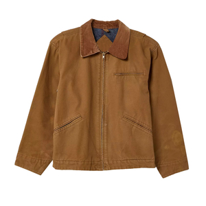 Custom Men's Cotton <b>Canvas</b> <b>Jacket</b> Classic Vintage Washed Twill Workwear <b>Jackets</b> for Men Customized Clothing Manufacturer Man - Product Image 1