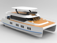Yacht de croisière de luxe personnalisé UBI 18100, 11,8 m, 100 passagers, moteur in-bord 350 CV, coque en aluminium HD-1180B, loisirs, pêche, 30-35 nœuds
