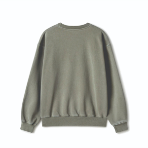 เสื้อสเวตเชิ้ตผ้าฝ้าย 100% ออกแบบเองได้ บริการ OEM คุณภาพสูง คอกลม ผ้าฟลีซ สำหรับผู้ชาย สีตามสั่ง ทรงปกติ แห้งเร็ว - Product Image 4