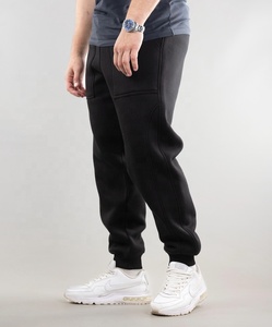 Pantalon de jogging évasé léger à taille élastique mi-haute pour hommes, en molleton 100% coton personnalisable, style empilé - Product Image 6