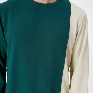 Sudadera con capucha unisex de felpa francesa de 360 g/m² y 500 g, de color liso, con logotipo personalizado, servicio OEM, sudadera de invierno con cuello redondo para hombre - Product Image 4