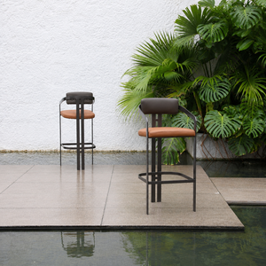 Silla de Bar de Acero Inoxidable de Primera Calidad para Exteriores, Resistente a la Intemperie, Taburete de Bar para Resort, Muebles de Bar Personalizados para <span class=keywords><strong>Hoteles</strong></span> y Piscinas - Product Image 2