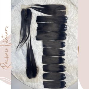 Nouvelle commande du jour 100% Extensions de cheveux humains d'origine vietnamienne de super qualité Bundle brut dans les styles bouclés crépus droits en os - Product Image 5