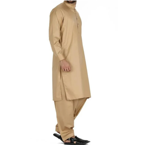 Vestido Pakistaní Shalwar Kameez, Hecho en Fábrica al por Mayor, 100% Algodón, Shalwar Kameez Informal Musulmán para Hombre, Transpirable - Product Image 6