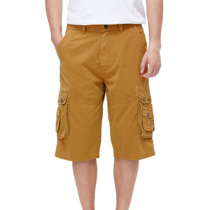 Pantalones cortos Cargo de secado rápido para uso diario, pantalones cortos transpirables para exteriores de Color sólido a la moda informal de verano clásico para hombres - Product Image 1