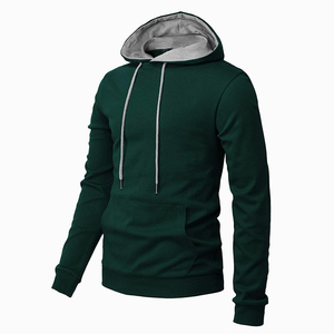 เสื้อมีฮู้ดสีดำสำหรับผู้ชายทำจากผ้าฟลีซผ้าฝ้ายพรีเมียมพร้อมพิมพ์โลโก้ตามสั่งหรือปักลายสำหรับสั่งซื้อจำนวนมาก - Product Image 4