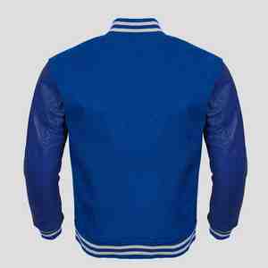 Nouvelle Arrivée 2026 – Blouson de Baseball Personnalisé en Coton Polaire pour Homme – Blouson Universitaire Vierge Style Letterman pour Homme - Product Image 3
