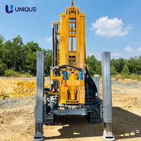 Foreuse hydraulique portable pour puits d'eau, machine de forage mobile de 300 m pour l'irrigation et les puits d'eau