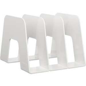 HAN SORTER White Polystyrene DIN C4 Material Standing <b>File</b> Holder 20.9 X 22.4 X 16.3 cm (W X H X D) Magazine <b>Organizer</b> - Product Image 1