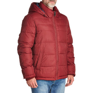 Custom Men's Canvas Puffer Jacket <b>Duck</b> Feather Fill Winter Bubble Coat High Street Style Outdoor <b>Light</b> Warm Nylon Hooded Jacket - Product Image 5