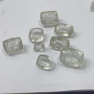 Cojín de cuarzo rutilo natural, piedras sueltas cortadas, piedras preciosas de Cuarzo rutilado facetado de tamaño libre - Product Image 5