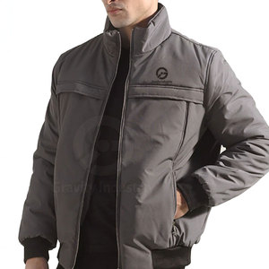 Blouson d'hiver décontracté surdimensionné pour homme, col montant, logo frontal, nylon/polyester respirant, écologique, haute qualité, 2026 - Product Image 1