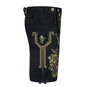 กางเกงหนังแท้สไตล์บาวาเรียนคุณภาพสูง ดีไซน์สั่งทำพิเศษ ผ้าแคนวาสระบายอากาศได้ดี สไตล์ไฮสตรีท ราคาประหยัด - Product Image 5