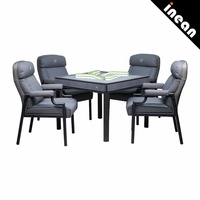 Mesa de Mahjong Plegable y Silenciosa, Estilo Americano, para 4 Jugadores, Uso Profesional en Torneos, Entretenimiento para Adultos, Conveniente