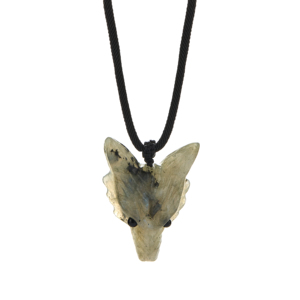Collier en corde avec pendentif loup sculpté, 7 styles, breloque tendance - Product Image 6