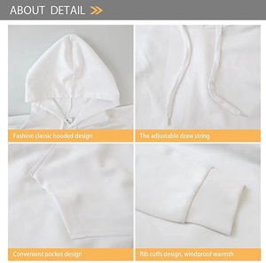 Wholesale Custom Men's Winter Hoodies <b>Sweatshirts</b> Chenille Embroidery Digital Printing Logo Tracksuit <b>Fleece</b> Breathable Texlera - Product Image 4