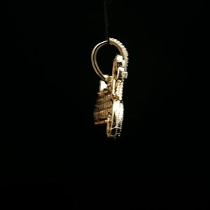 Sheetal Diamonds Custom Name HipHop Pendant 2.52 Ct Natural Diamonds with 10KT Gold for Parties and <b>Gifts</b> - Product Image 4