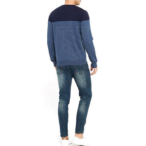 เสื้อสเวตเชิ้ตผู้ชายไซส์ใหญ่ ผ้าฝ้าย 100% ดีไซน์ตัดสี ลายเรียบ เสื้อผ้าฤดูหนาว - Product Image 5