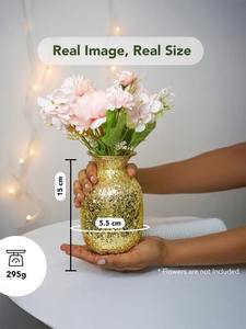 Vases à fleurs en métal de conception robuste avec de l'or antique poli pour la décoration de la maison Décoration de table Fournitures de décorations pour la maison de luxe - Product Image 4