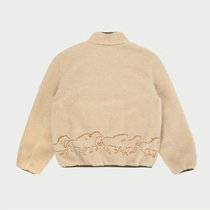 Veste pour homme en matériau respirant de qualité supérieure, vente en gros, personnalisable, en sherpa polaire, brodée, nouveau design - Product Image 4