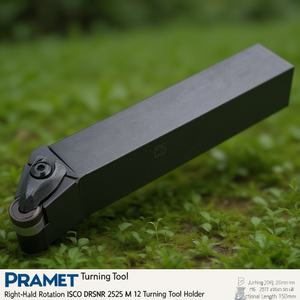 For PRAMET Right-Hand Rotation ISO DRSNR 2525 M 12 Turning <b>Tool</b> <b>Holder</b> Functional Length 150mm - Product Image 3