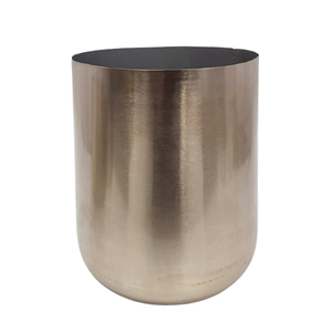 กระถางดอกไม้เหล็กทรงกลมสไตล์โมเดิร์นกระถางต้นไม้สีดำสำหรับตกแต่งบ้านและทำสวน - Product Image 6