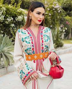 Kaftan marocain très élégant, robe décontractée faite à la main pour adultes, pour les fêtes, les mariages, le Ramadan et l'Aïd, nouvelle arrivée 2025 - Product Image 2