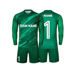 Ensemble d'uniformes de gardien de but de football personnalisés unisexes pour adultes, manches longues, 100% polyester, imprimé par sublimation, maillot de football pour adultes - Product Image 3