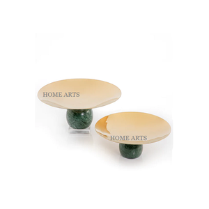 ที่ตั้งเค้กโลหะทรงกลมทำด้วยมือมี2ขนาดหลายชุดสำหรับวางขนมเค้ก - Product Image 4