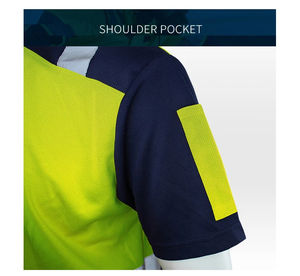 High Visibility Safety Work Shirts Summer Breathable Work T Shirt Reflective T-shirt Quick Dry Hi Vis Shirts Large XXXL - Product Image 4