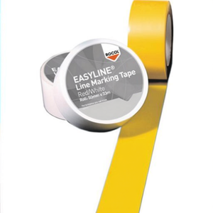 Yellow PVC Office Adhesive <b>Tape</b> 33m X 50mm ROCOL Floor Marking Roll - Product Image 3