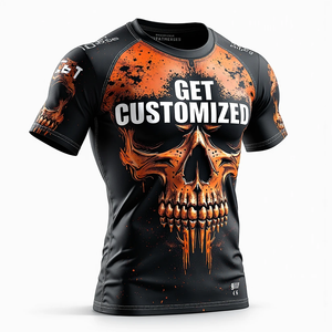 Protector Rash MMA personalizado de alta calidad con mangas cortas completas para flexibilidad y diseño fuerte kimono de jiu jitsu - Product Image 6