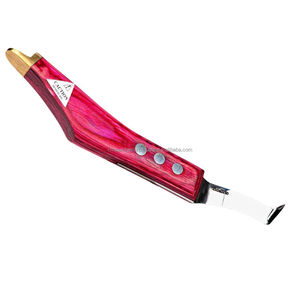 El mejor cuchillo y mango de madera, herramienta de pinzas para pezuñas de herrador de caballos, cuchillo para pezuñas, perfecto para una mejor limpieza de pezuñas, cuchillos de bucle - Product Image 1