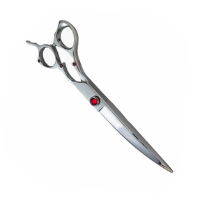 Tijeras para Peluquería Canina al por Mayor con Hojas Curvas Afiladas de Acero Inoxidable, Tijeras de Peluquería Canina con Diseño Elegante - Product Image 4