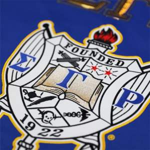 SGR fútbol Jersey azul real 100% poliéster Sigma Gamma Rho deportes Jersey bordado equipo Logos Sorority Gear - Product Image 5