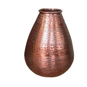 Jarrón martillado de plata con florero minimalista decorativo de dormitorio y Oficina de la más alta calidad con jarrones hechos a mano de estilo nórdico - Product Image 4